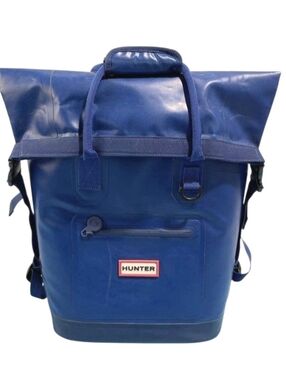 Hunter x Target Waterproof Insulated Cooler Backpack Blue Roll Top Dry Bag